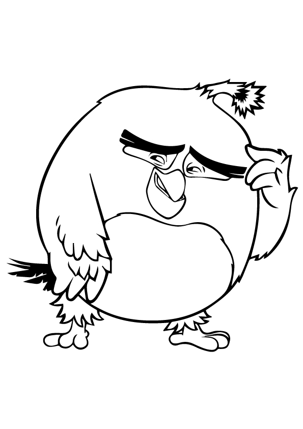 Plansa de colorat cu Angry Birds 17 66
